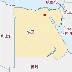 埃及國(guó)土面積示意圖