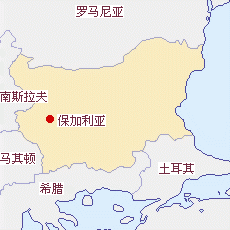 保加利亞國(guó)土面積示意圖