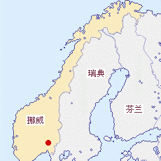 挪威國(guó)土面積示意圖