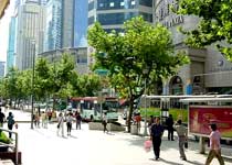 上海淮海路商業街天氣